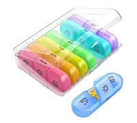 Pill Box, Pocket Travel 21-Grid Medicine Organizer, Safe & Convenient Supplement Organizer for Traveling, Business Trips, School