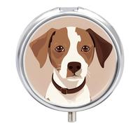 Pill Box Portable Animation Style Dog Pill Case Cute Pill Organizer for Vitamins Supplements