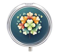 Pill Box Portable Creative Arts Pill Case Cute Pill Organizer for Vitamins Supplements