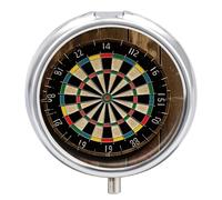 Pill Box Portable Dart Board Pill Case Cute Pill Organizer for Vitamins Supplements