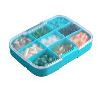 Pill Box - Portable Dispenser with 9 Compartments, Airtight Pill Container Organizer, Extra Large Capacity Weekly Medicine Holder | Daily Supplement Storage for Outdoor Travel Business Trip Ca