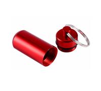Pill Box - Portable Pill Container | Waterproof Metal Keychain Pills Holder, Small Pills Case Pendant with Keyring for Outdoor Purse, Handbags, Belts, Backpacks | Mini Elderly Organizer