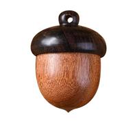 Pill Box, Portable Wooden Pill Case in Pine Nut Shape, Pill Organiser, Cute Jewellery Accessories, Medicine Pill Organiser for as a Pendant