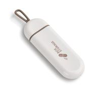 Pill Box, Small Pill Box for Travel, Pill Box for Vitamins, Medicines, Pills, Good Sealing Performance, Preservation of Medical Properties (White Grey)