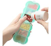 pill box small pill case purse pocket travel 6 compartments mini pill case holder daily purse pocket briefcase pill box Youding