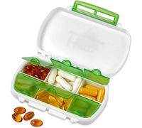 Pill Box - Water-Proof Medicine Pill Holder Case a BPA Free Daily Tablet Holder Storage Dispenser for All Your Medications, Supplements, Vitamins, and Meds, Ideal for Travel & Every Day Use by MEDca
