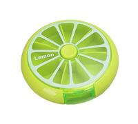 Pill Box - Weekly Dispenser 7 Slots Portable Box Compact Storage Container | Daily Medicine Holder for Candy Travel Home Office Utilis