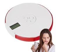 Pill Box with Alarm - Automatic Pill Dispenser | Pill Organizer with Alarm Reminder, Portable Smart Timer Electronic Medicine Box Up to 4 Alarms
