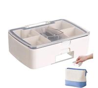 Pill Box with Cutter, Pill Case with Cutter - Travel Pill Box Grinder Cutter Small Pill Box Pill Divider for Small or Large Pills Cuts Tablets Portable Pill Crusher for the
