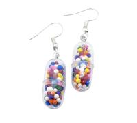 Pill Capsule/Tablet Earrings - Mixed Up Dolly