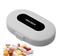 Pill Case 6 Compartments Portable | Daily Health Organizer Box for Travel Home Office Daily Nutrient Supplement Fish Oil Softgels Tablets Pills Organizer