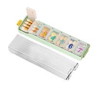 Pill Case | 7 Day Pill Holder | Portable Weekly Organizer Box for Moms, Seniors, Children and Pets