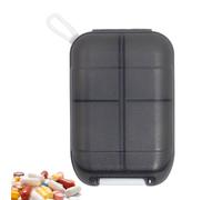 Pill Case for Purse - Moisture Proof Pocket Purse Pill Organizer for Travel - Fish Oil Box with Safety Lock, Portable Supplements Tablet Container for Briefcase