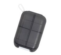 Pill Case for Purse, Moisture Proof Small Pill Case, Fish Oil Box with Safety Lock, Portable Supplements Tablet Container for Briefcase