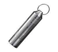Pill Case Keychain, Portable Titanium Pill Bottle with Key Ring Waterproof Pill Box for Outdoor Camping, Travelling, Hiking