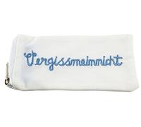 Pill Case Pill Box Organizer Birth Control Medication Bag White Forget Me Not Women Girls (2,4 x 4,4") Cotton