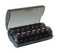 Pill Case | Pill Dispenser Supplement Holder - Clear Colorful Portable Supplement Storage Box Medicine Management Travel Perfect for Pockets and Bags