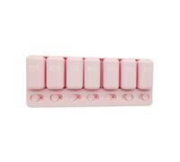 Pill Case - Weekly Medicine Container for Purse Storage | Portable Organizer with Click Closure & Sectioned Design for Pills, Capsules, Nutrients and Daily Health Management, 20x7.6x4.1cm