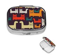 Pill Case with Mirror Retro 2 Compartment Pill Box 149244c69b81dd5f5b3dde9239b9ff0 Small Pill Organizer for Purse or Pocket Decorative Metal Medicine Vitamin Organizer Unique Gifts