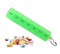 Pill Container 7 Day Stylish Pill Organizer Sorter Storage Pocket