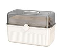 Pill Container Organizer, Transparent Pill Holder Case, Large Capacity Bin, Storage Organizer Multipurpose for Supplements, Cosmetics, Sewing Supplies 30.5x20x21.5 cm
