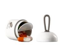 Pill Containers - Pill Holder Container for Easy Filling,Use-Friendly Portable with Compartment for Fish Oil Cod Liver Oil Seniors On-The-Go Home Storage