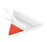 Pill Counter Tray, Triangular Pill Counting Tray with Spatula, Pharmacy Counting Tray for Sorting Tablets