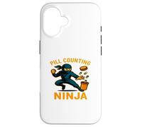 Pill Counting Ninja Funny Pharmacy Pharmacist Technician Case for iPhone 16