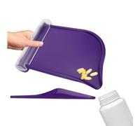 Pill Counting Tray with Spatula, Right Hand Reusable Pills Counter Dispenser Pharmacy Pharmacists Tool with Clear Chute Cover for Nurse Pharmacist Daily Counting Medicine