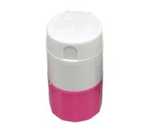 Pill Crusher, 3-in-1 Pill Cutter, Grinder and Splitter with Storage Box, Stainless Steel Grinding Head, Portable Pill Crusher for Tablets, Pill Cutter for Home Daily Use (Red,One Size)