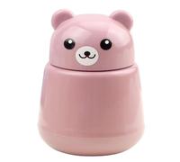 Pill Crusher, Cute Bear Medicine Grinder, Portable Pills Tablets Pulverizer for Baby, Kids, Elders and Pets 1PC Pink