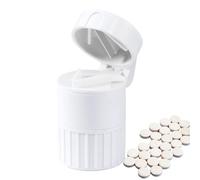 Pill Crusher Fine Powder - Pill Splitter Crushes Pills | Pill Crushers for Elderly | Portable Pill Organizer | Multifunctional 4 in 1 Pulverizer Grinder | Drinking Cup | Crushes Pills for Elderly