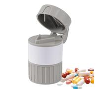 Pill Crusher - Portable Pill Organizer | Tablets Slicer with Pills Storage, Multifunctional 4 in 1 Pulverizer Grinder, Drinking Cup, Crushes Pills, Tablet Splitter Crusher - Elderly and Pet