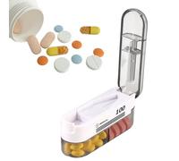 Pill Cutter, Adjustable Medicine Cutter, Tablet Cutter, for Seniors, Patients, Travellers, Students, Health-Conscious, Travel, Business, Fitness, Office