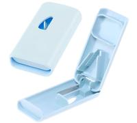 Pill Cutter and Splitter for Small Pills & Tablets - Easy Cut with Storage Compartment - Portable Pill Box for Travel - UK