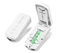 Pill Cutter and Splitter with Grindable Design, Portable Medicine Cutter for Small Pills, White 1/2 1/3 Pill Cutter 1/4 Pill Cutter Splitter for Small and Tiny Pills