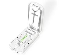 Pill Cutter and Splitter with Grindable Design, Portable Medicine Cutter for Small Pills, White 1/2 1/3 Pill Cutter 1/4 Pill Cutter Splitter for Small and Tiny Pills