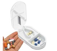 Pill Cutter Box, Tablet Cutter, Medicine Cutter, Portable Pill Cutter with Integrated Pill Storage Chamber for Cutting the Hardest Pills