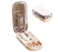 Pill Cutter - Coupe-comprimé | Coupe Mini Comprimés Portable Organiser, Hebdomadaire De Coupe En Demi Ou Quart Pour Maison Bureau Voyage Hôpital École Camping Infirmières Adultes Personnes Âgées