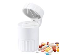 Pill Cutter, Crusher And Pill Cutter - Tablet Divider Shredder With Pill Storage - 4 In 1 Sprayer Grinder, Tablet Splitter Crusher, Shredder