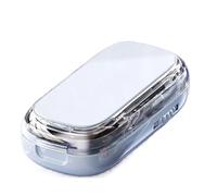 Pill Cutter Crusher, Portable Medicine Multifunction, Half Quarter Tablet Gear with Sturdy Build, Easy Hospital School Elderly Aid, Premium Quality Adults Nurses Kids Travel 3.35x1.77x0.91 inch