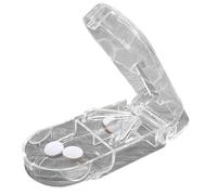 Pill Cutter - Detachable Professional Splitter, Transparent Medicine Divider with Stainless Steel, Precision Tablet Slicing Tool, Ideal for Home Travel Daily Healthcare
