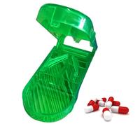 Pill Cutter - Detachable Professional Splitter, Transparent Medicine Divider with Stainless Steel, Precision Tablet Slicing Tool, Ideal for Home Travel Daily Healthcare