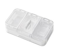 Pill Cutter - Double-Layer Tiny Tablets Splitter - Portable Daily Weekly Medicine Case Box Crusher for Adults Work Business Travel Nurses Camping School Elderly Kids