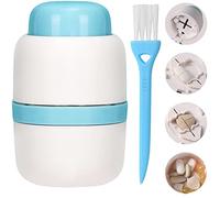 Pill Cutter for Making 1/4 and 1/2 Pills, Pill Cutter for Small or Large Pills, Hidden Safety Blade. Portable Pill Cutter for Going Out or Traveling, Doubles as a Pill Box (Blue)