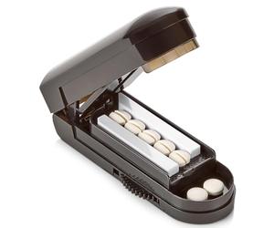 Pill Cutter for Small Pills - Multiple Splitter Cutters for Small to Large Pills, Split Multi Tablets At Once with Accurate Alignment, Safety-Blade Guard, Food Grade Stainless Steel, Black