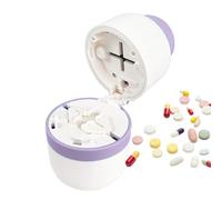 Pill Cutter,Pill Cutter for Small Pills, Tablet Cutter for Pills with Storage Container, Waterproof Pill Splitter Suitable for Dividing and Storing Pills,5.5x5.5x8.5cm