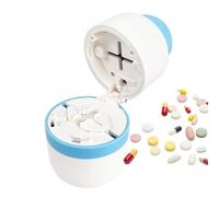 Pill Cutter,Pill Cutter for Small Pills, Tablet Cutter for Pills with Storage Container, Waterproof Pill Splitter Suitable for Dividing and Storing Pills,5.5x5.5x8.5cm