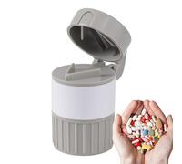 Pill Cutter, Pill Grinder, Portable Pill , Multifunctional 4-in-1 Powder Grinder, Drinking Cup, Crushes Pills for Elderly People and Pets