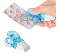 Pill Cutter, Pill Popper for Blister Packs, Portable Pill Taker Remover, Easy to Take Pill Out from Package Tablet Assistance Tool for The Elderly (2 Pcs)